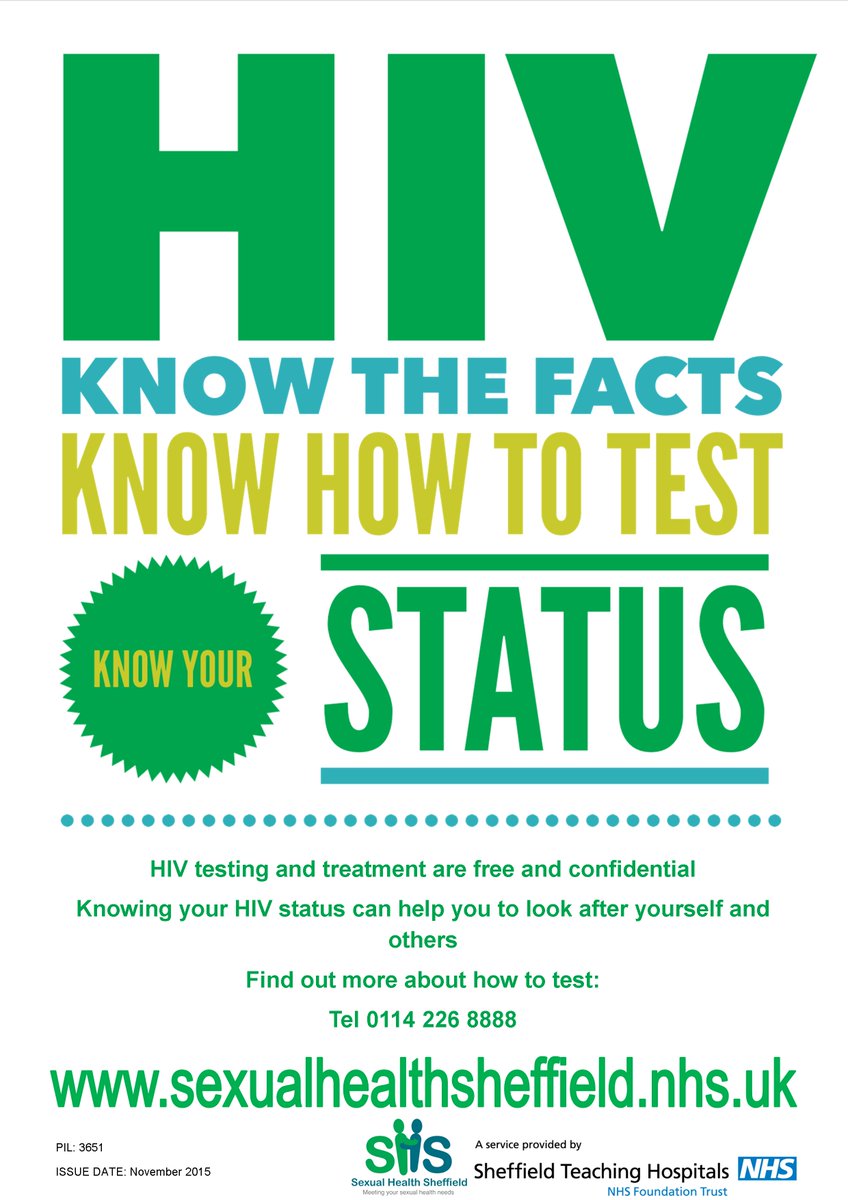 SHSheffield's tweet image. Find out more about #HIV testing services in #Sheffield for #NHTW bit.ly/1iUaTkP