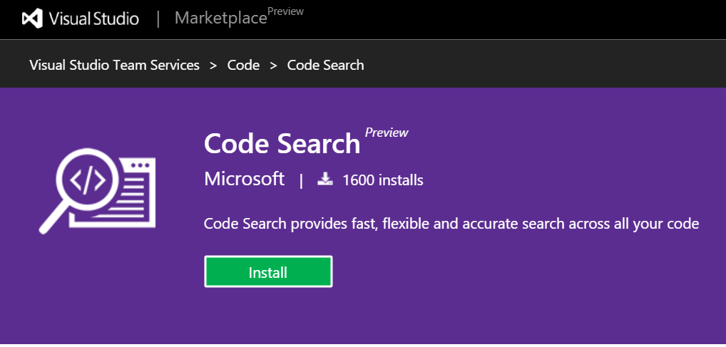 elbruno's tweet image. #VSTS – New #CodeSearch app in #VisualStudio Team Services elbruno.com/2015/11/20/vst…