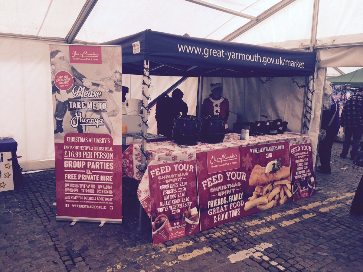 HarryRamsdensUK's tweet photo. We're at the Great Yarmouth #Christmas Fayre this weekend! We have lot's of festive treats to fill you up! https://t.co/WI75P1psHz