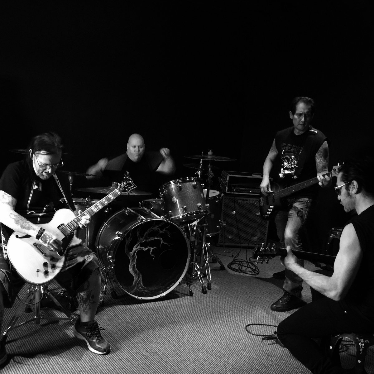RealCaseyChaos's tweet photo. In Studio this Week Recording our First Single -  Christian Death Project "SUMMON" Rikk Agnew,James McGearty &amp; Hoss https://t.co/3MllM2ND59