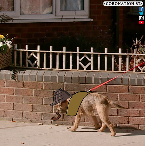 itvcorrie's tweet photo. The Platts better watch out. It looks like Eccles might be onto them! #corrie https://t.co/MOQ8Qu71kp