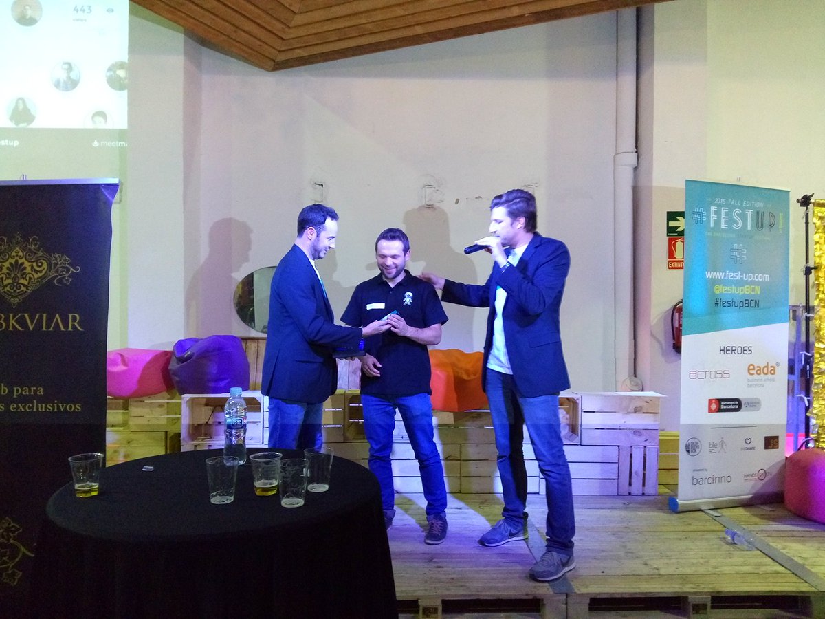 FestUpBCN's tweet photo. Second place.. Best company to work @catchoom #festupbcn #congratulation @Barcinno https://t.co/ezQSmddRFM