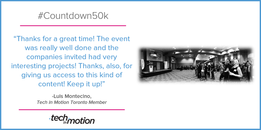 letsmakeaadil's tweet photo. Get access to #tech experts at the #50K Celebration of #TechinMotion’s 50,000 members. RSVP https://t.co/fClgRcBpdH https://t.co/IlztJCD407