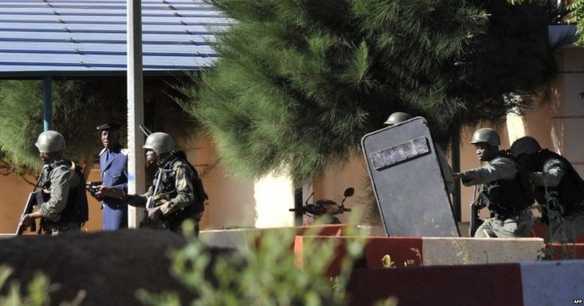 BBCWorld's tweet image. Special forces storm hotel to free hostages in #Mali attack bbc.in/1kLmVOv