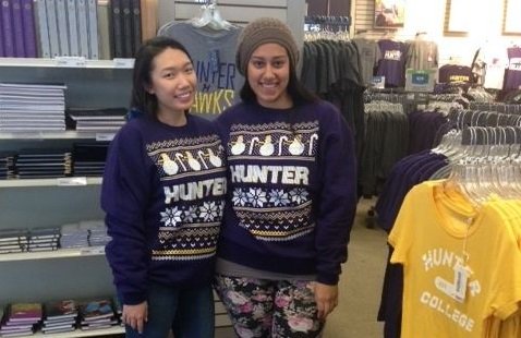 hunter college sweater