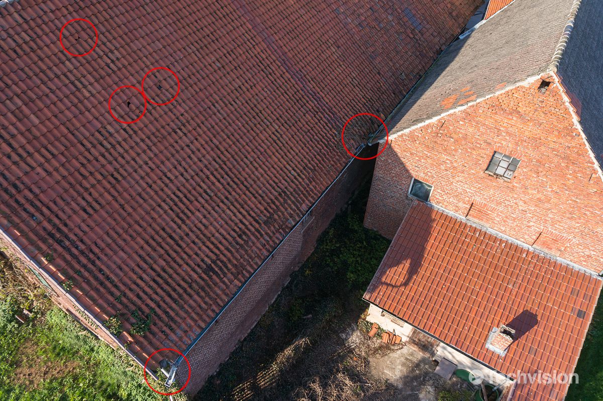 Techvision_de's tweet image. #Sturmschäden #Luftbilder mit der #Drohne helfen den Schaden zu dokumentieren. Schnelle Hilfe im Schadensfall.