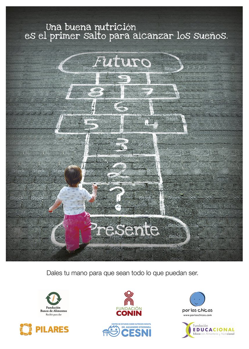 #DíaUniversalDelNiño. 6 ONGs decidimos acompañar la nutrición del futuro. Sumate a que más niños den el primer salto