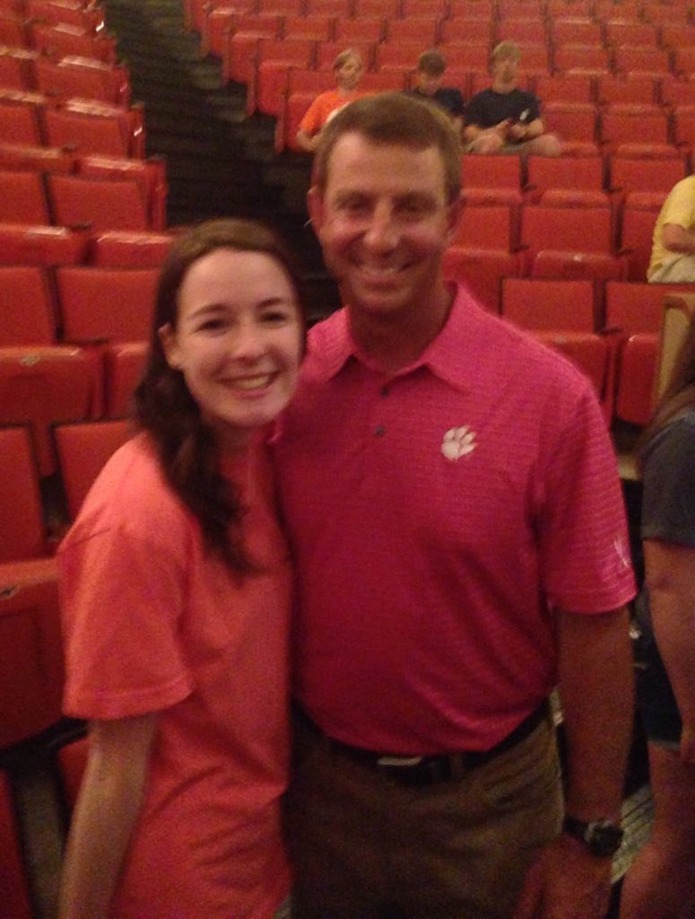 Bad quality picture. Great quality guy. Happy Birthday to the one and only Dabo Swinney! 