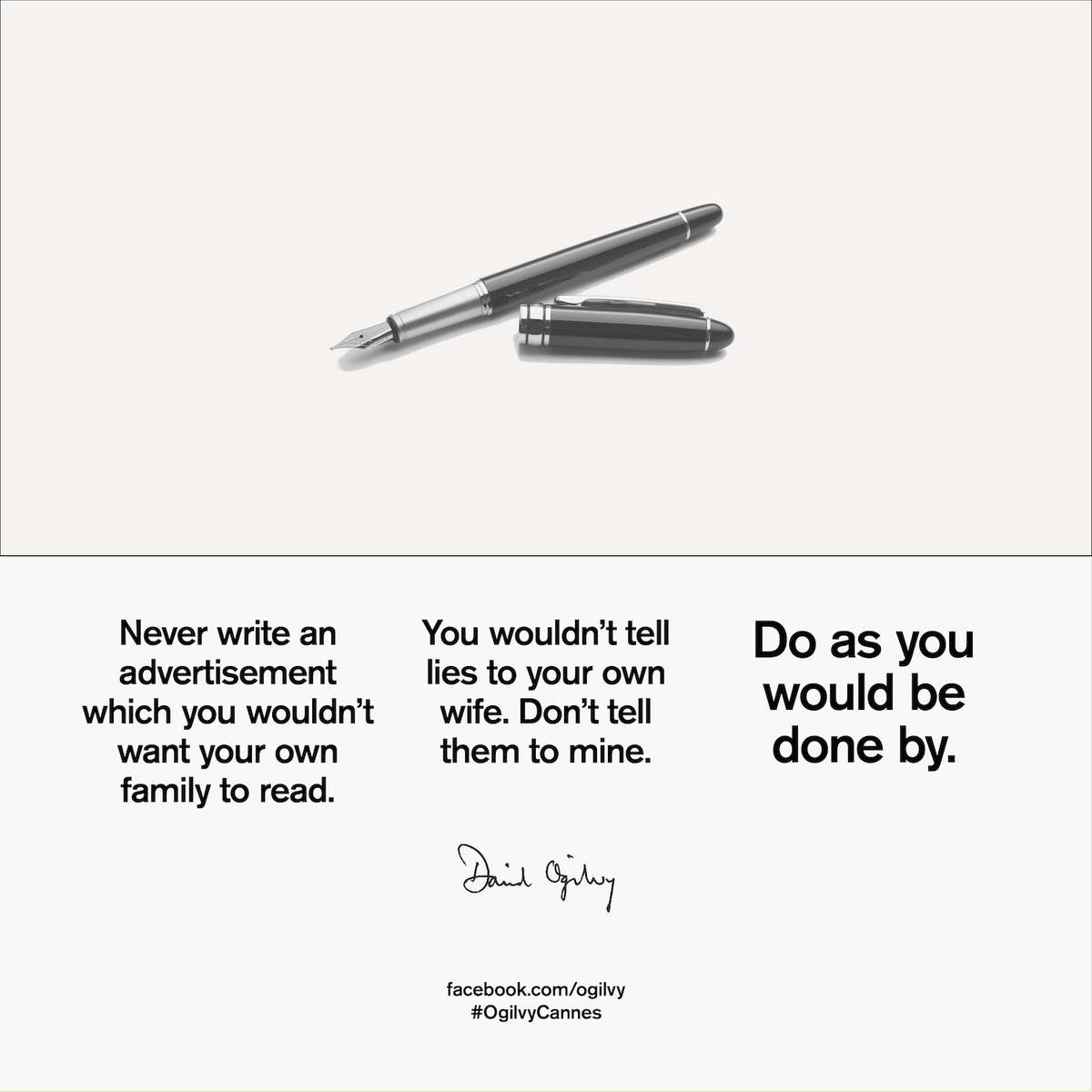 Ogilvy's tweet photo. Your Friday Ogilvyism #DavidOgilvy Learn more: https://t.co/iw6wZq0vNf  by Ken Roman, Former Chairman &amp; CEO, O&amp;M https://t.co/vSG5IwidnC
