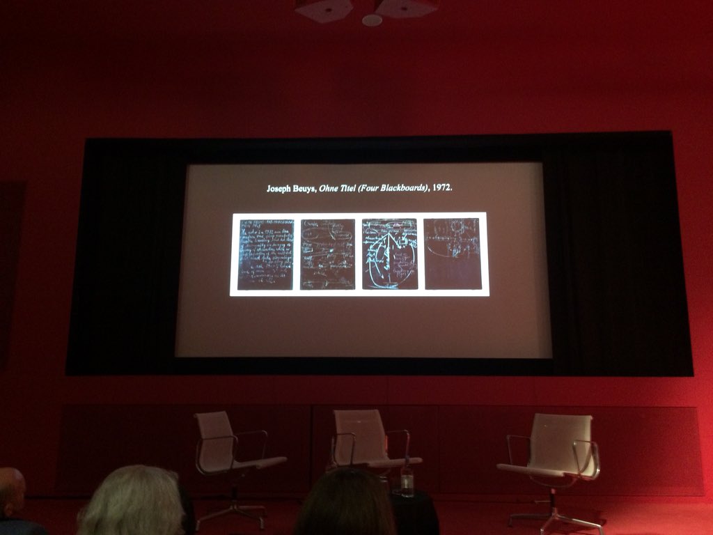 smithbarryc's tweet photo. Where is the work of art by Joseph Beuys? In these boards? Or in performance where these are relics? @MediaInTrans https://t.co/U3jEFzADjq