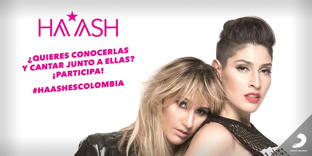 SonyMusicCol's tweet photo. CONCURSO #HaAshEsColombia ยกConoce y graba una canciรณn junto a @haashoficial aquรญ! ๐ https://t.co/mLIt1ScSiA https://t.co/kbZhEF5cTq