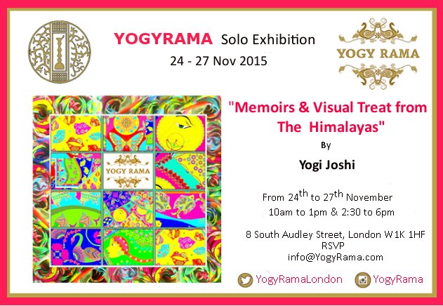 businessntwork's tweet photo. YOGYRAMA Art + Fashion Solo Exhibition : 24,26, 27 Nov 2015
"Memoirs &amp; Visual Treat from the Himalayas" https://t.co/EwyyivMgDA