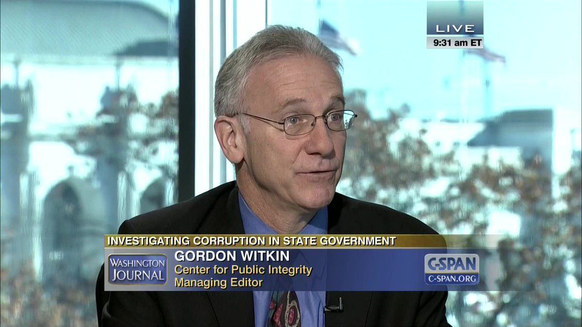 cspanwj's tweet image. ICYMI: @gwitkin @Publici on the #StateIntegrity investigation &amp;amp; worst/best scoring states cs.pn/1I3R8gH