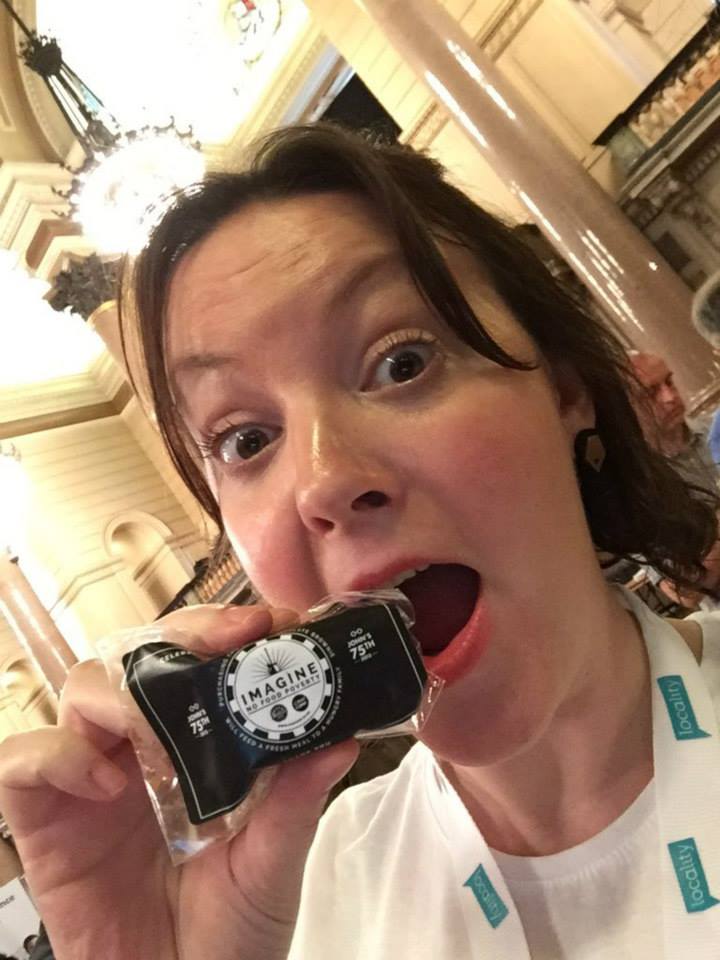 foodpoverty's tweet photo. Guest from #locality15 enjoying our brownie. All sales contribute towards donating a meal to those in #foodpoverty https://t.co/bto74FCWnt