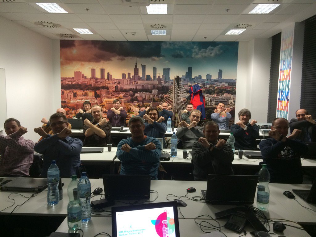 More "X-Men" join the force and complete the Advanced #XPages Baltics Masterclass at IBM #Warsaw, Poland