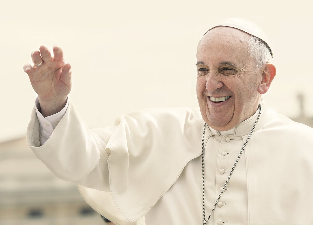 Deezer's tweet photo. The pope @Pontifex recorded a rock album! Listen to it on Deezer:  https://t.co/p3VpE5U6cX #PopeRock #WakeUp https://t.co/hr8uKKApPT