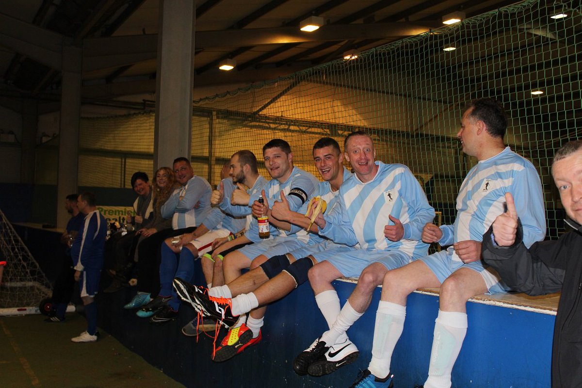 _GeoffWilkinson's tweet photo. Champions - well, of Division 2 @One2Blackburn anyway #AllezMenDiveIn #FootballTherapy https://t.co/EiUE3x8hx7
