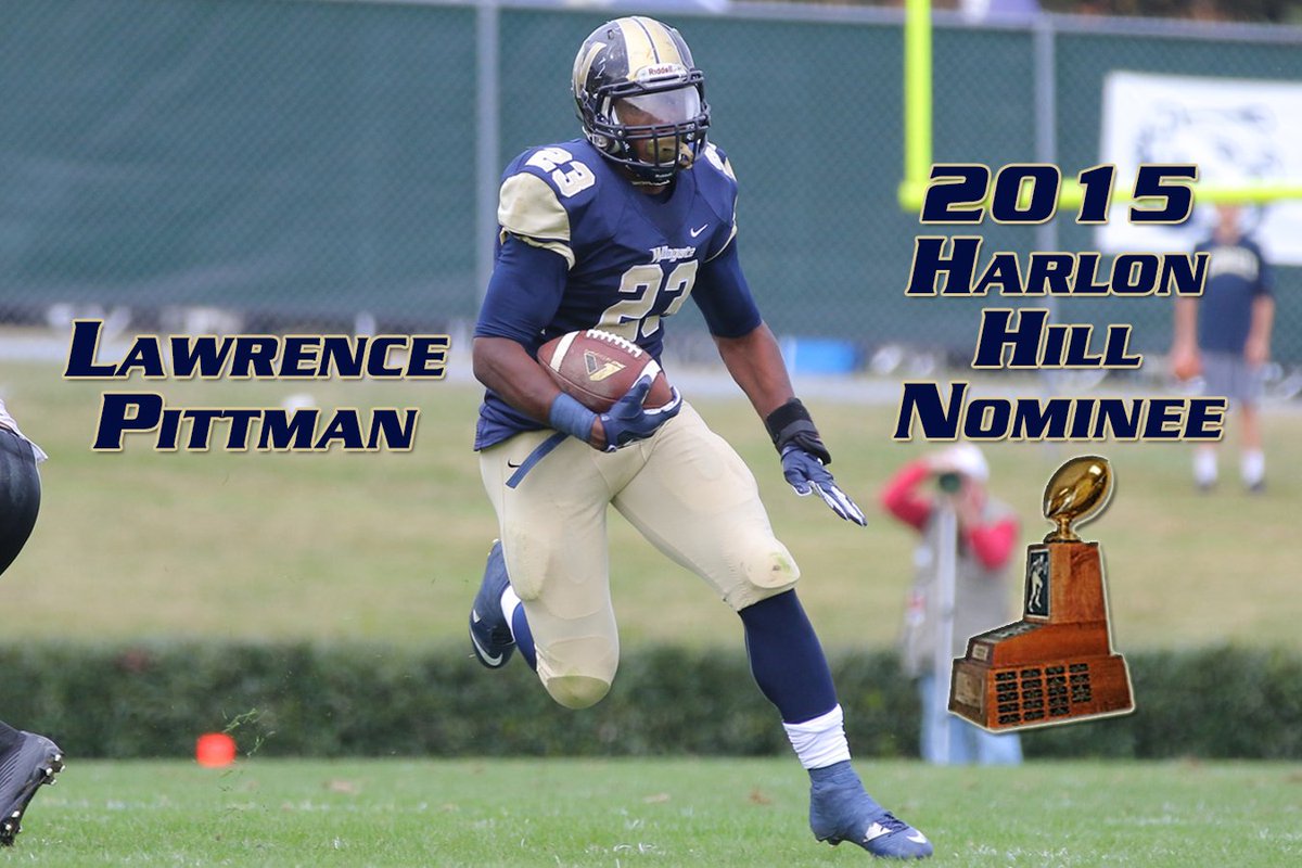 WU_Bulldogs's tweet photo. .@WingateFootball sophomore Lawrence Pittman is a 2015 #HarlonHill nominee - https://t.co/IjEO9AReVJ https://t.co/5IoIZFTUbb