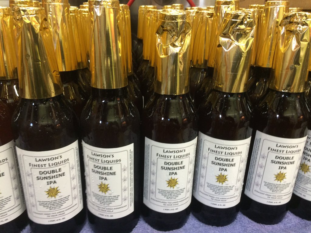 LawsonsFinest's tweet photo. @LawsonsFinest #DoubleSunshine IPA bottling today! @WarrenStoreVT @TheBevie802 @HungerMtnCoop early next week https://t.co/HYL0M3Sn8r