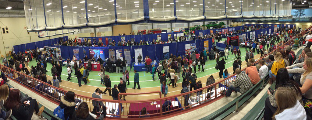 #CareerExplorations is slammed with students and we are loving it! @CTTCS_212 @CollegeofChoice #gssd204