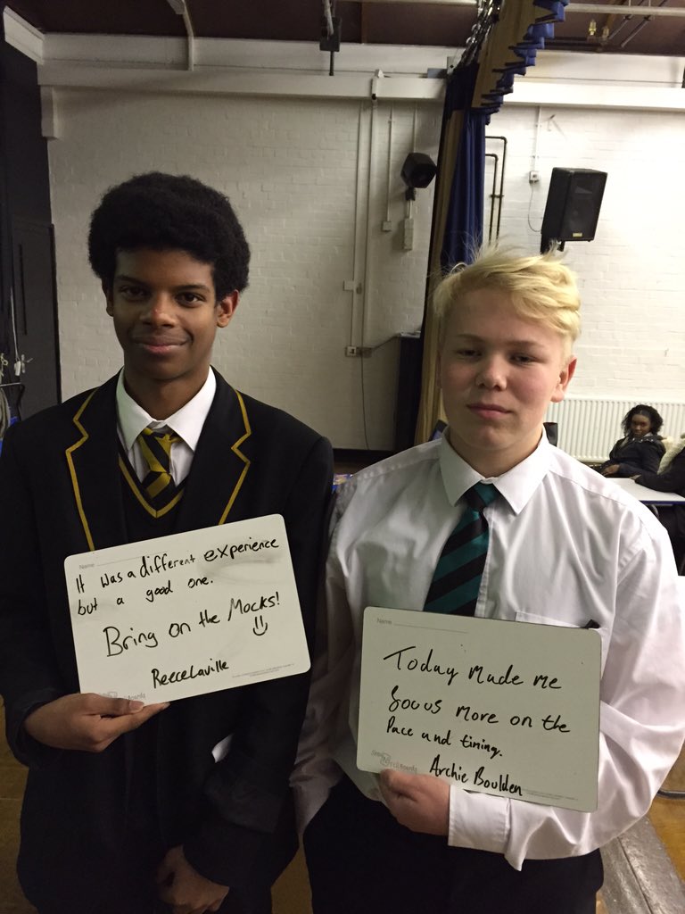 fcbs_english's tweet photo. Here's what our Y11s had to say about their English sessions today #achieveday #proud https://t.co/LUzvPBYbnQ