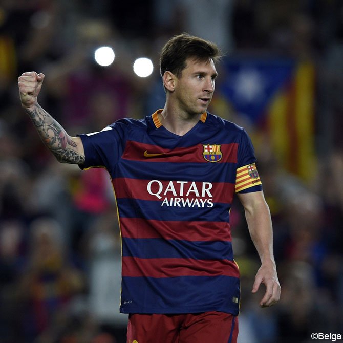 sporza's tweet photo. Net op tijd voor de Clasico: Messi is opnieuw fit https://t.co/vgb7a0lihE https://t.co/uEWF7h79XH