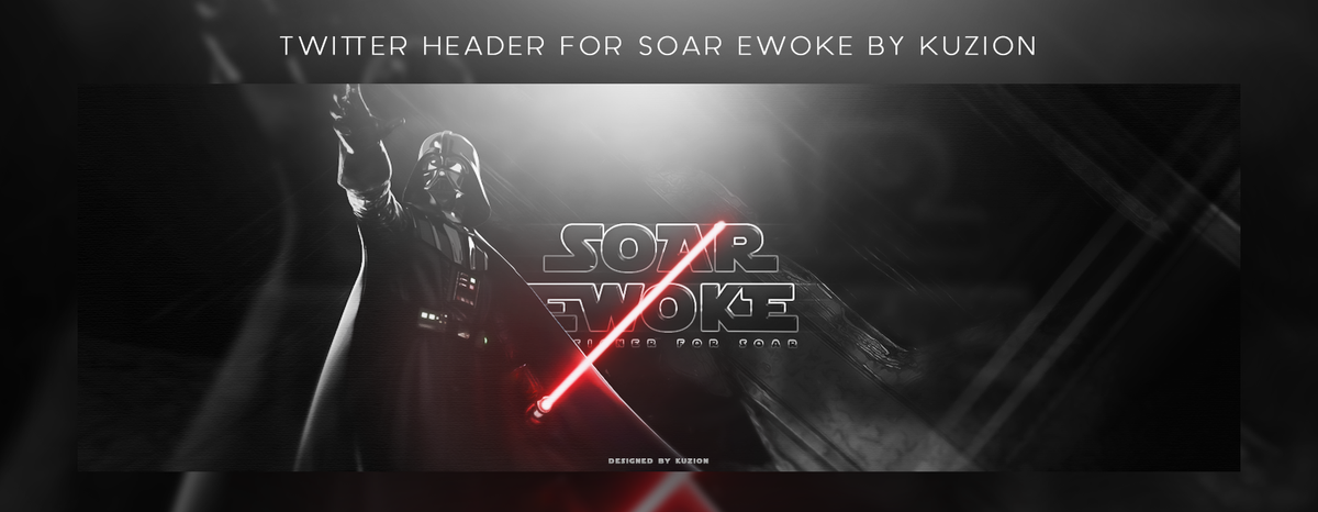 Kuzion_'s tweet photo. Star Wars themed Header for @SoaREwoke :) 
Really happy with the outcome. Retweet and like? https://t.co/4vCmFlwQ4K