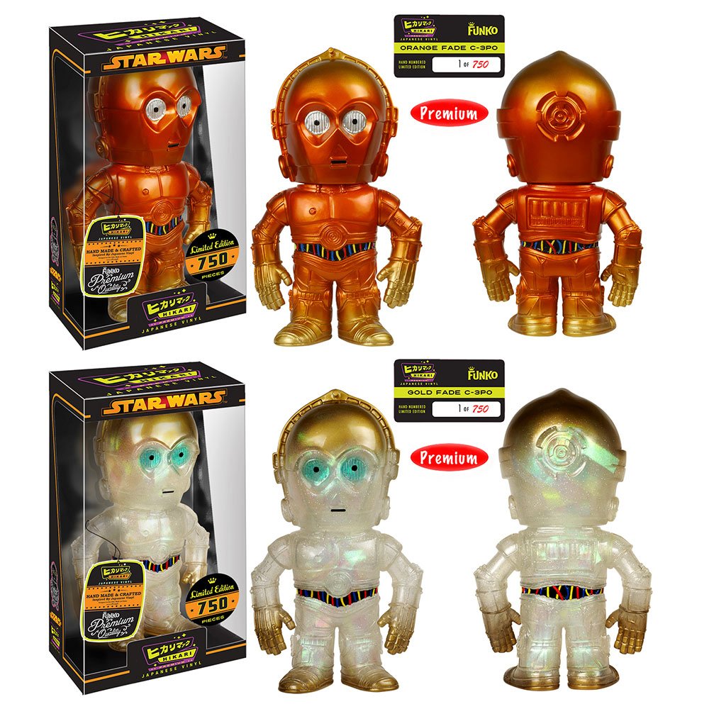 Funko's tweet photo. RT &amp; follow @funko for a chance to win an Orange Fade or Gold Fade C-3PO Hikari! https://t.co/SbFn2VCyzv