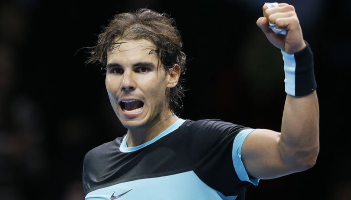 Tennis's tweet photo. Nadal outlasts Ferrer 6-7, 6-3, 6-4  to stay unbeaten at ATP #WorldTourFinals.
Recap: https://t.co/1RfnSmGL6X https://t.co/UHN7mH7HlY