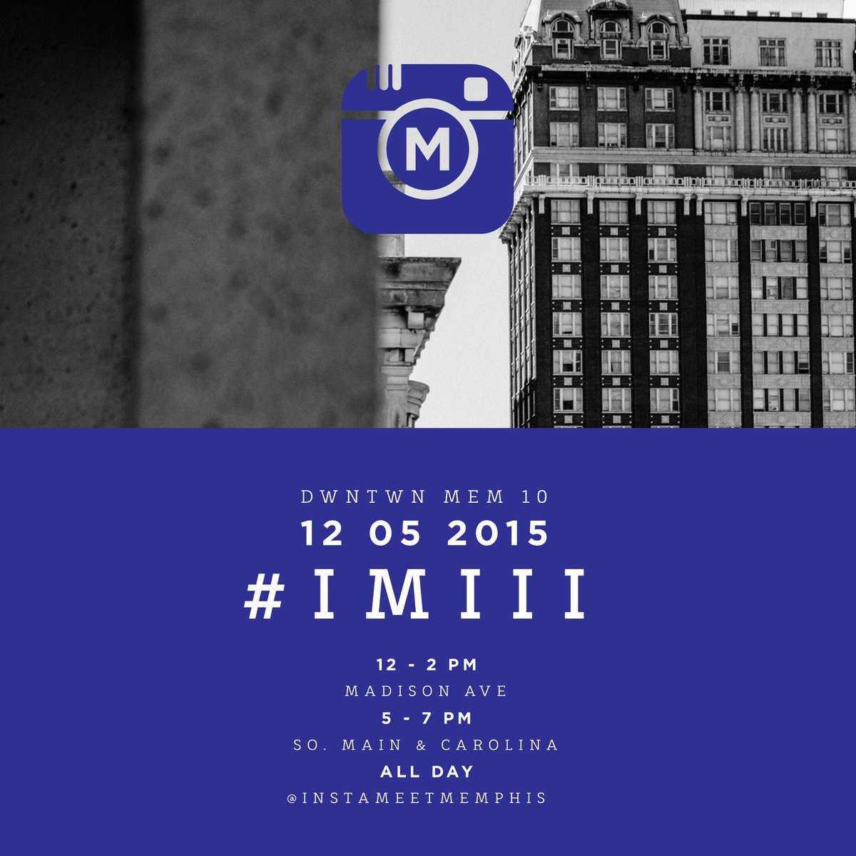 InstameetMem's tweet photo. It's that time again!It's meetup time again. When? Saturday, Dec. 5th, Downtown Memphis. https://t.co/TkMxuvNXV6