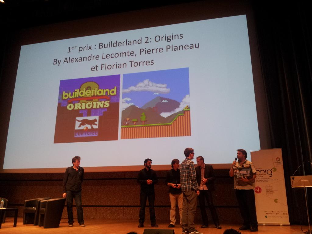 vjrtuasfndn's tweet photo. Remise du prix @retroGJ par @PushStartGame et @davidmekersa
Builderland 2 : origins https://t.co/x3XsSnjCWZ