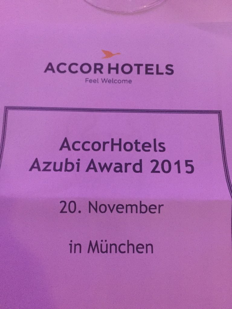 Eike Alexander Kraft (@eikekraft) on Twitter photo Die Besten der Besten. Die frischen Gewinner des Azubi-Award 2015 von @AccorGermany Die Besten der Besten. Die frischen Gewinner des Azubi-Award 2015 von @AccorGermany