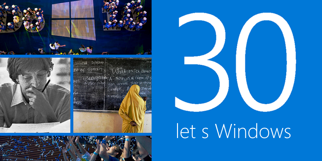 Microsoft_CZ's tweet photo. Před třiceti lety jsme vydali první Windows! #Windows30th #DoGreatThings https://t.co/JJL9aZkQoc