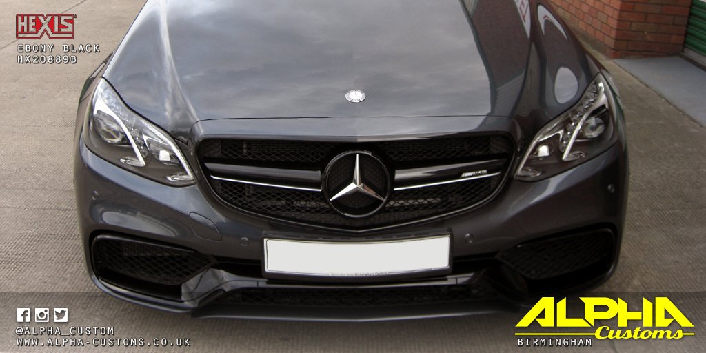 alpha_custom's tweet photo. Mercedes E63 AMG - Black Detailing &amp; Dechrome
#CarWrap #Wraplife #Birmingham #Mercedes #E63 #AMG #Hexis #EbonyBlack https://t.co/3aekBF7xkw