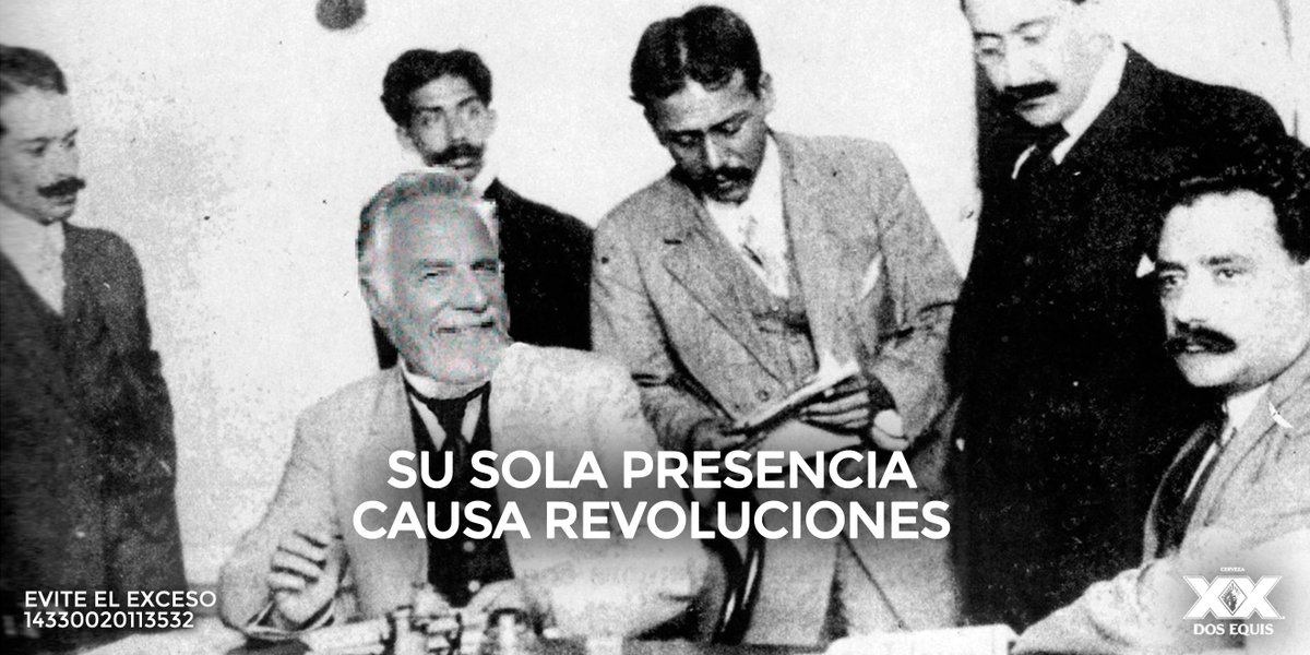 DosEquisMx's tweet photo. #DicenQue Su sola presencia causa revoluciones. 
#ElHombreMasInteresanteDelMundo #DosEquis #RevolucionMexicana https://t.co/upEq2d7k7I