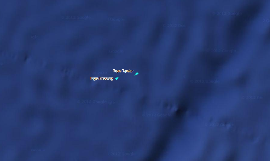 MikeChillit's tweet photo. Won’t plot this now. Just to show Discovery did indeed reverse course at about -40 degrees. #ExpandedSearch #MH370 https://t.co/owV3q1DYii