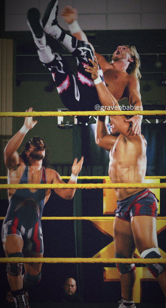 WWEGable's tweet photo. Head out to #NXTVenice tonight and watch JJ and I give out some frequent flyer miles.

#ReadyWillingAndGable @WWENXT https://t.co/lq5eAA6FyU