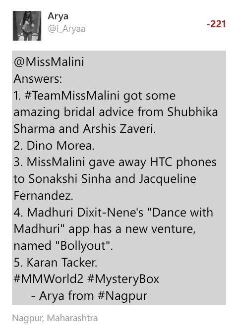 aryeaaah's tweet photo. Not gonna miss the last chance to grab and own the last(*sigh*) super amazing #MysteryBox! ❤ @MissMalini#MMWorld2 https://t.co/i7a0aPw3Sr