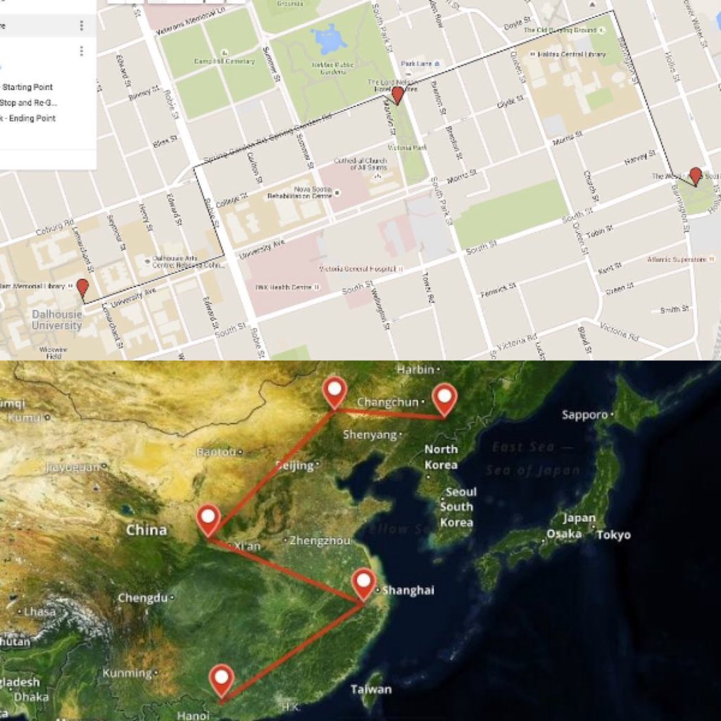 Camp14_Project's tweet photo. Our route vs. theirs. Will you march with us today? #camp14project @LibertyinNK @radiofreeasia @childsoldiers https://t.co/qZlV8ltC4i