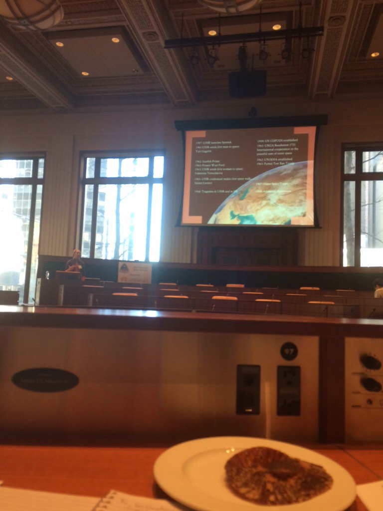 LisaStoj's tweet photo. Learning about space law with @CassandraSteer at @CdnSpaceSociety #CdnSpaceSummit #css15 !!! https://t.co/81IvUticY9