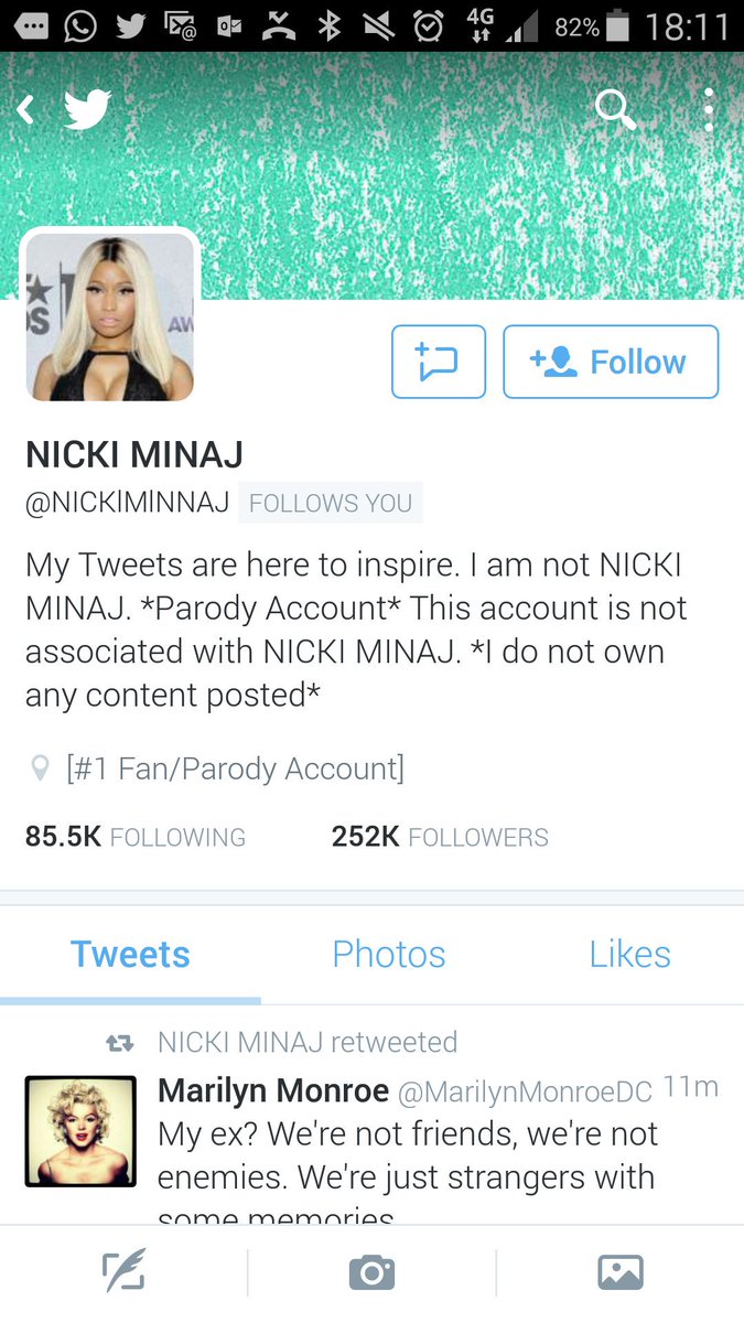 GlydeParty's tweet photo. Got excited till I realised it wasn't really #NickiMinaj 😂 @nickiminnaj 😢 https://t.co/FjMNnPilb0