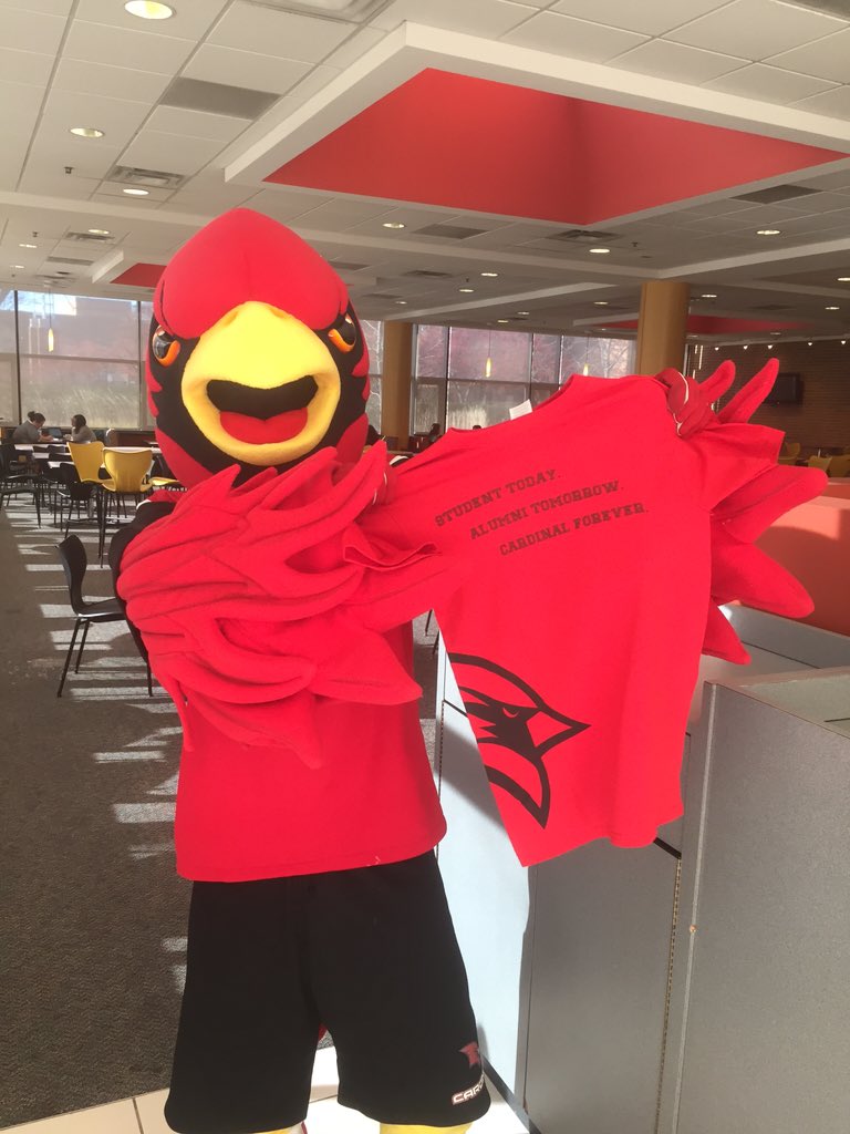 Find me in Albert E's to win a free SVSU shirt! #RedPrideFridays