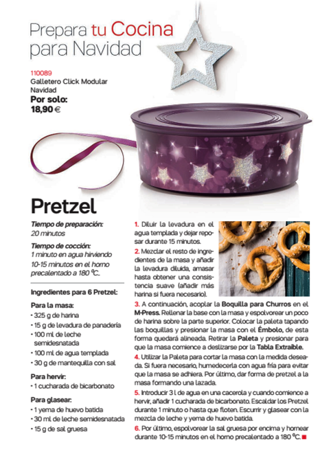 TupperwareODB's tweet photo. Receta de #pretzel para el fin de semana y un #galletero ideal para conservarlos. #Tupperware #RecetasTupperware https://t.co/gtnE0nvB58