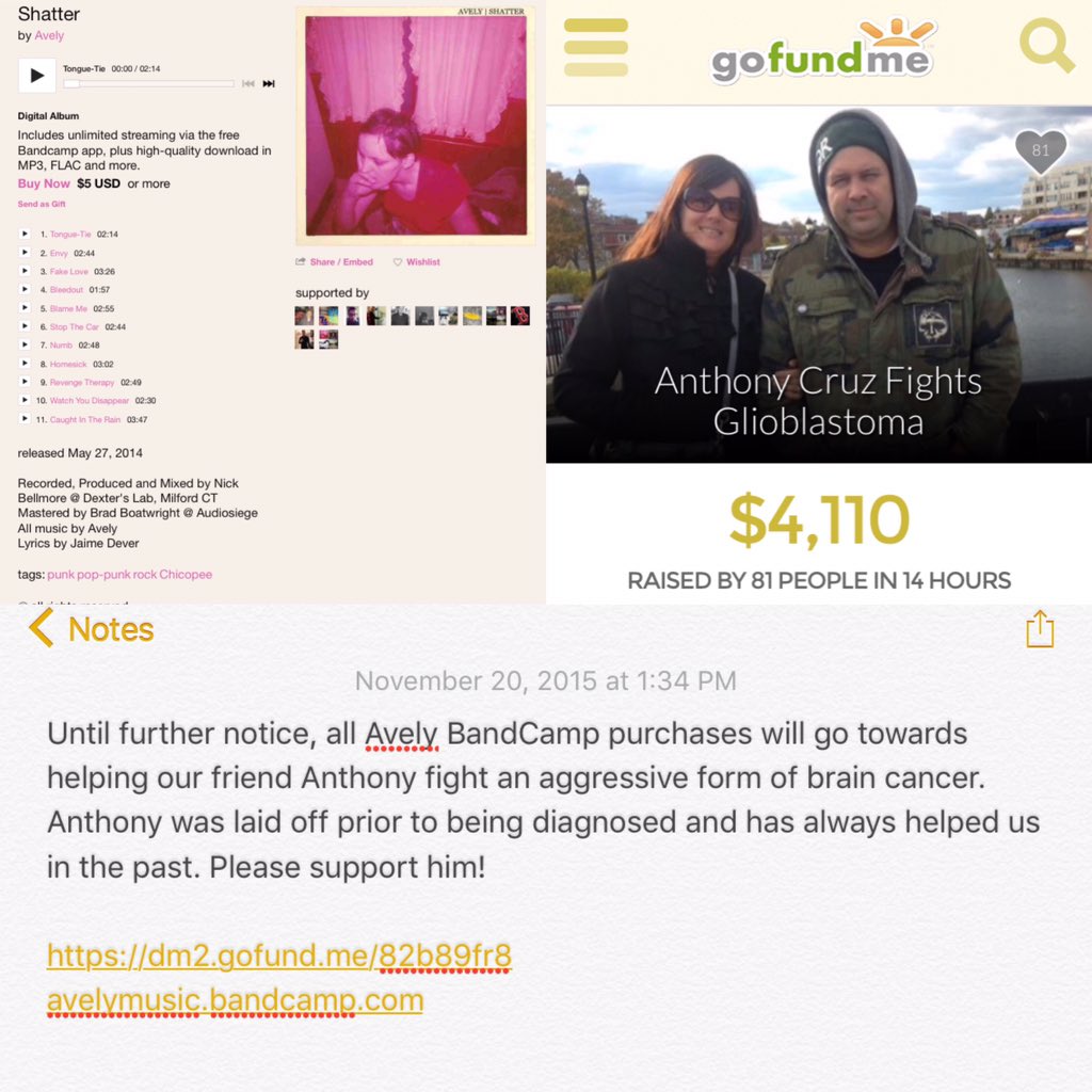 Please help our good friend Anthony.
dm2.gofund.me/82b89fr8
avelymusic.bandcamp.com