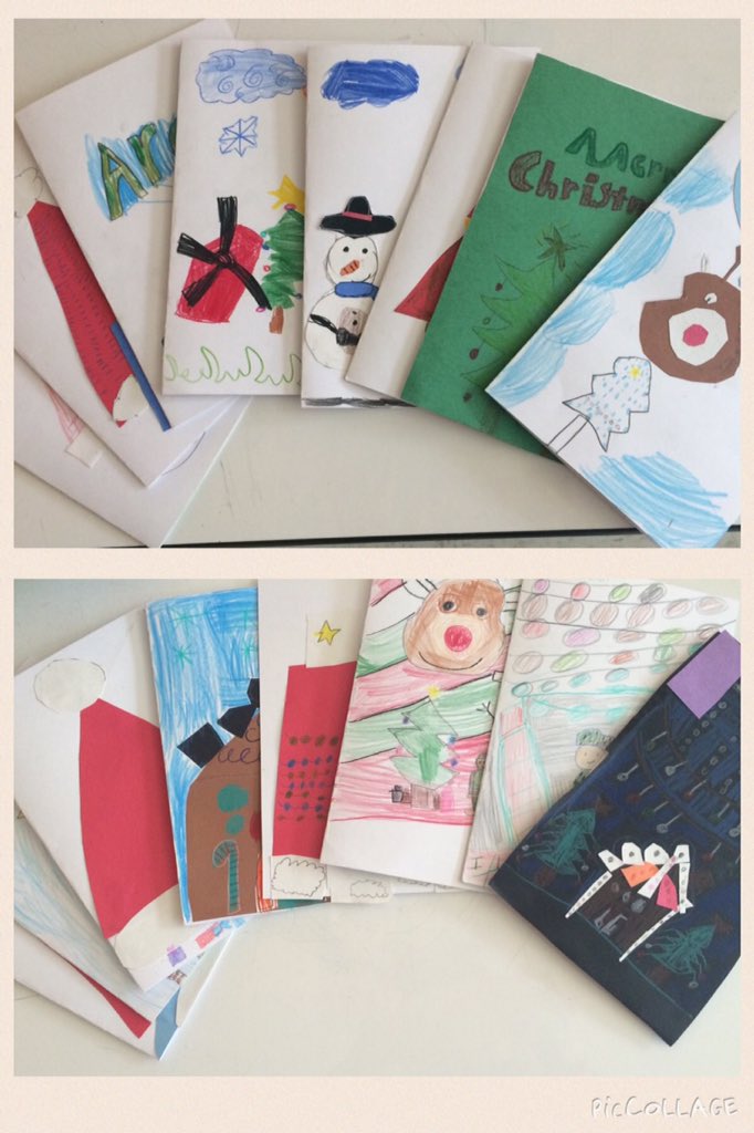 dazzlingdual's tweet photo. We made holiday cards to send off to the troops and veterans! #OCC2015 #iheartpces https://t.co/zTaIk7WBnS