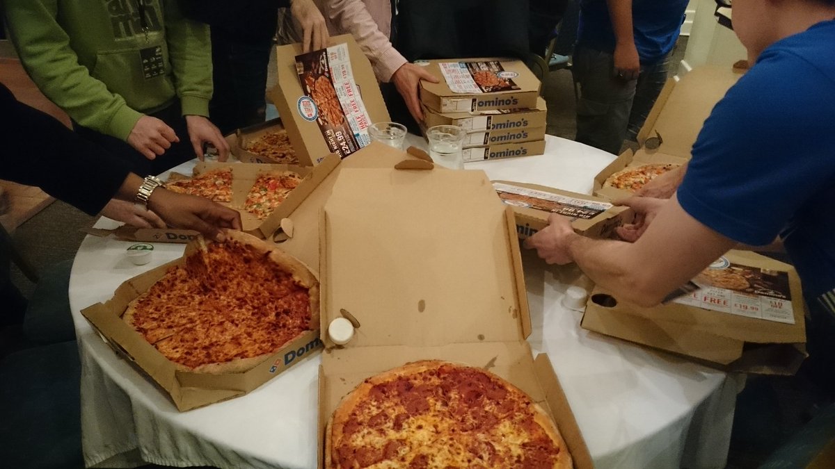 G_Hugues's tweet image. Step 14: eat pizzas! #TheHackTrain #SWTHackTrain