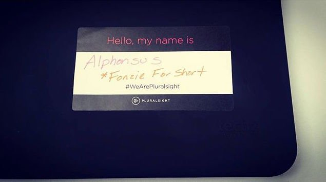 pluralsight's tweet photo. Our laptops: doing so much with so little recognition. We took to naming some of our computers for #NameYourPC day. https://t.co/g7Uwq7thcv
