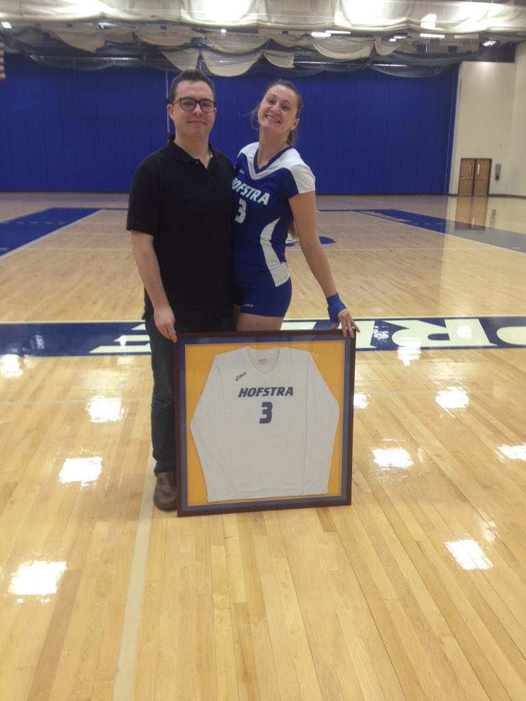 KeithRaad's tweet photo. Never more proud of her. From @DaytonVB to @HofstraVB, that was an unforgettable 5 years. @Krauseymousey #retirement https://t.co/d9fnid065x