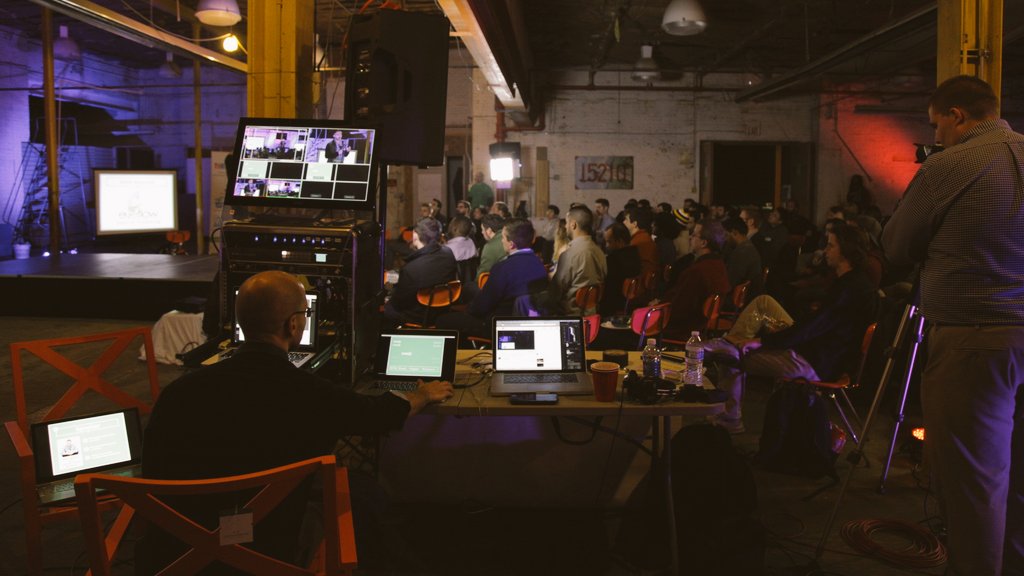 swpgh's tweet photo. .@sixfloors manning the live stream rig! https://t.co/5ktU83eiga