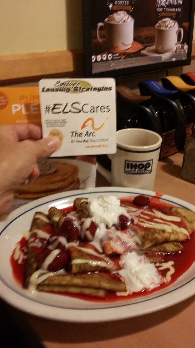 Margaret_arctb's tweet photo. #ELSCares #Achievewithus @IHOP in Palm Harbor  Yummy Strawberry Crepes &amp; Spinach Mushroom Omelette! https://t.co/ed7tqglXph